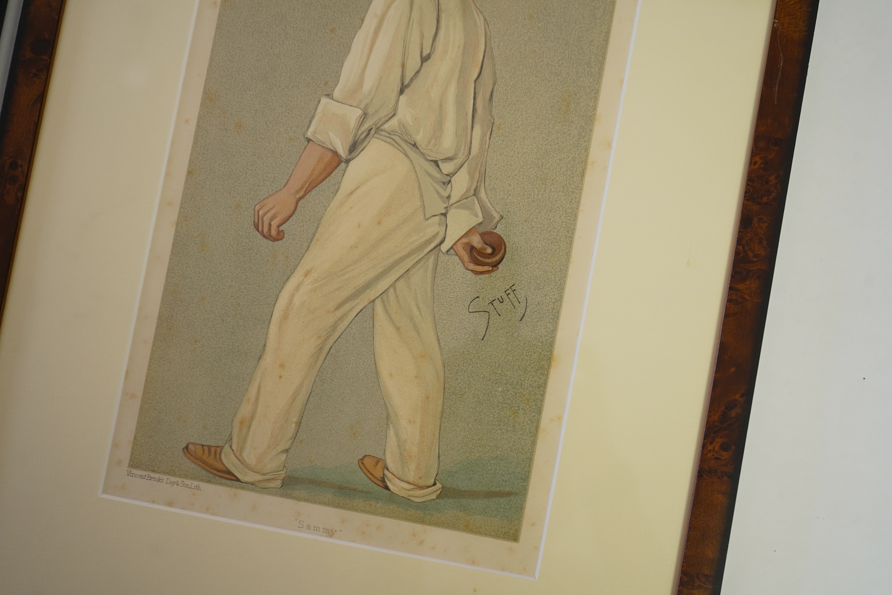 Thirty four Vanity Fair caricatures of cricketers to include Dillan and W G Grace